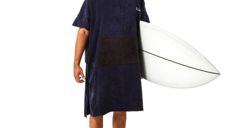 poncho surf 900 adulte navy