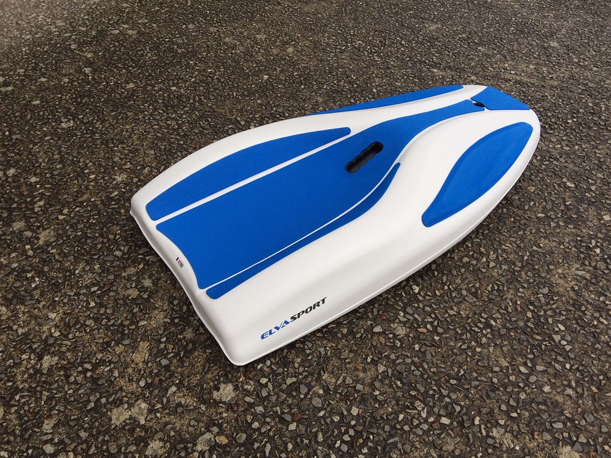 planche de nage elva sport finboard x3 gris blanc bleu photo 7