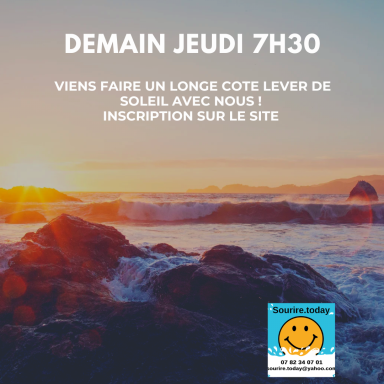 Lever du Soleil sur Ocean Vagues et Rochers Bonjour Citations