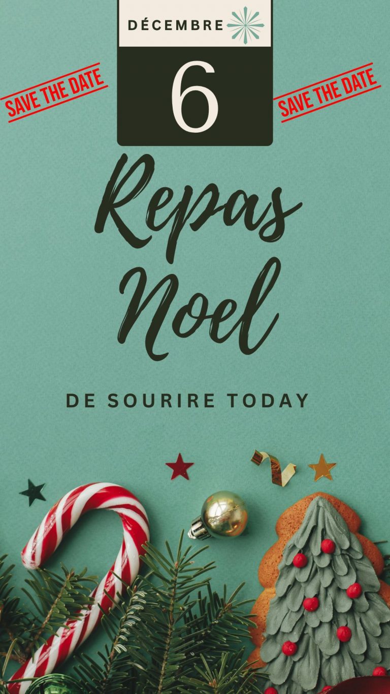 Story Annonce Calendrier Noel Photos Date elegant Simple Anime Festif Vert Beige
