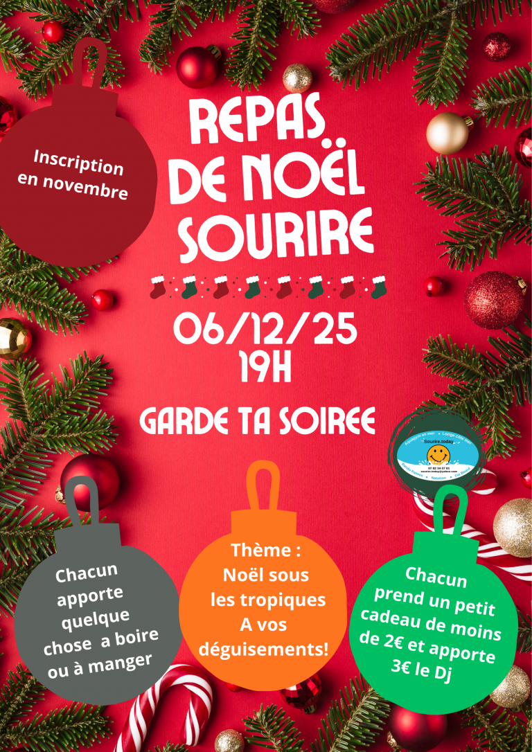 Affiche noel minimaliste rouge blanc 1