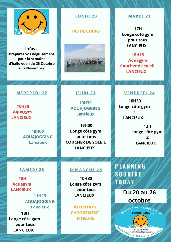 Copie de Bleu Vague Motif Hebdomadaire Calendrier Planning 2