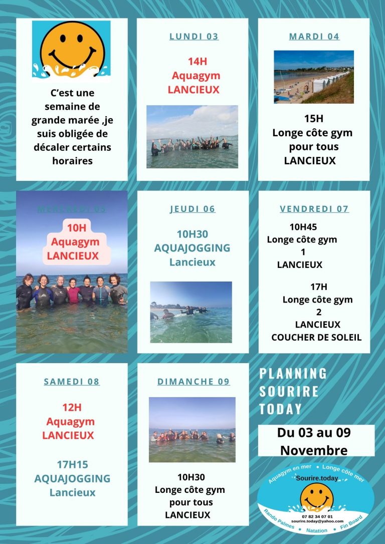 Copie de Copie de Bleu Vague Motif Hebdomadaire Calendrier Planning 1 1