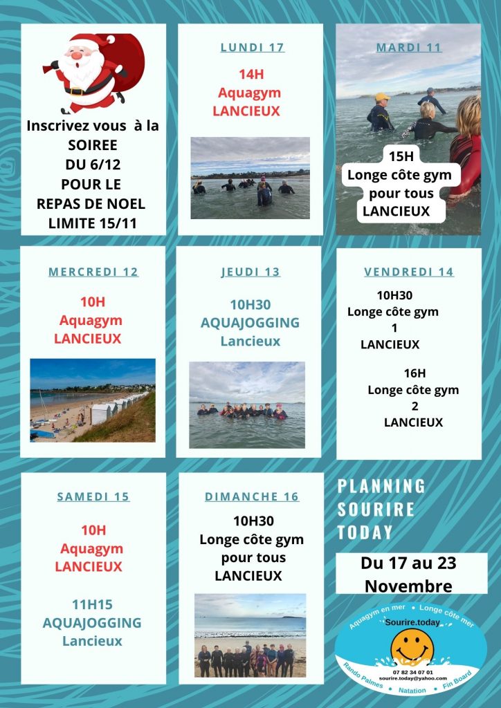 Copie de Copie de Copie de Copie de Bleu Vague Motif Hebdomadaire Calendrier Planning
