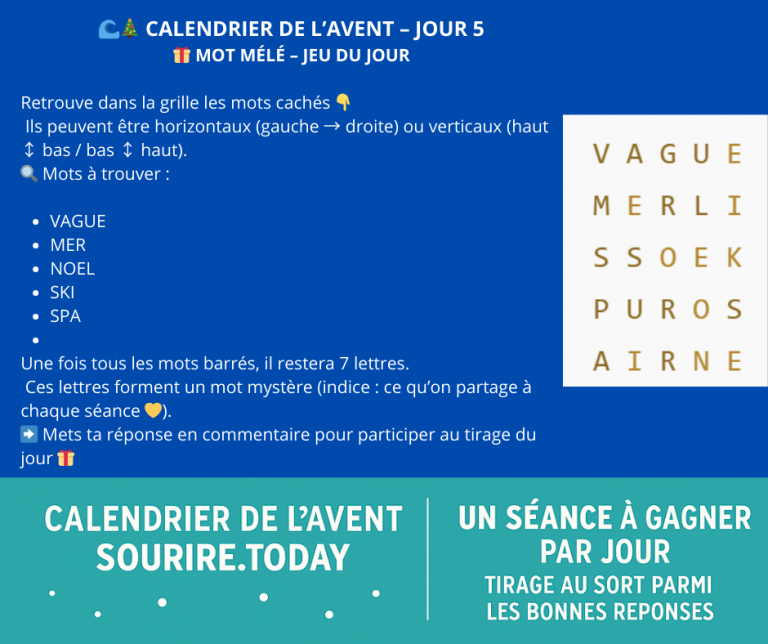 🌊🎄 CALENDRIER DE L’AVENT – JOUR 5 2 JOUR 5 FINAL