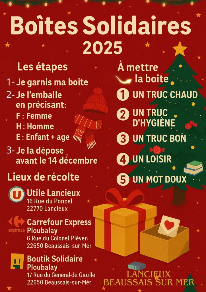 BOÎTES DE NOËL – POINT RÉCOLTE 1 dans 1