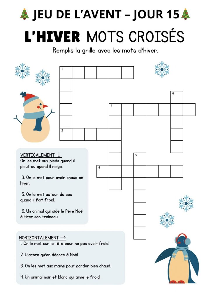 đ JEU DE LâAVENT â JOUR 15 đ 1 jour 15